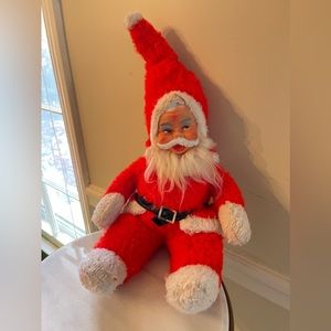 Vintage Rubber Face Santa